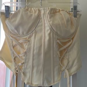 PLT Cream Bustier